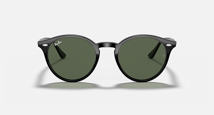 Ray-Ban RB2180 Black with Dark Green Solid Color lenses - Front