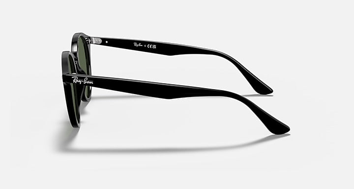 Ray-Ban RB2180 Black with Dark Green Solid Color lenses - Lateral