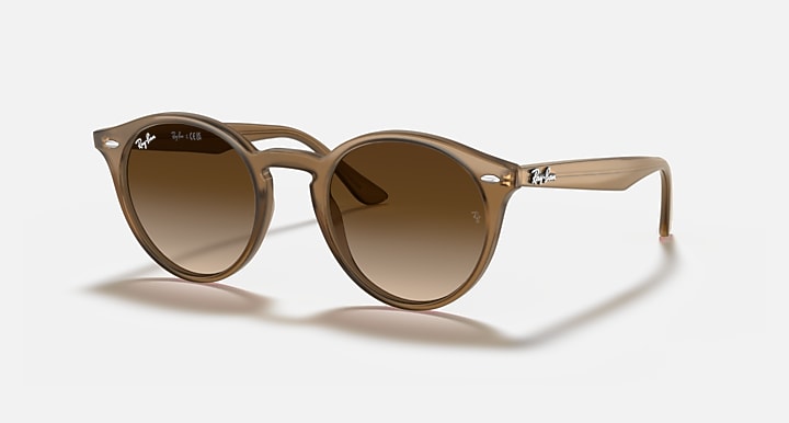Ray-Ban RB2180 Light Brown with Brown Gradient Gradient lenses - Quarter