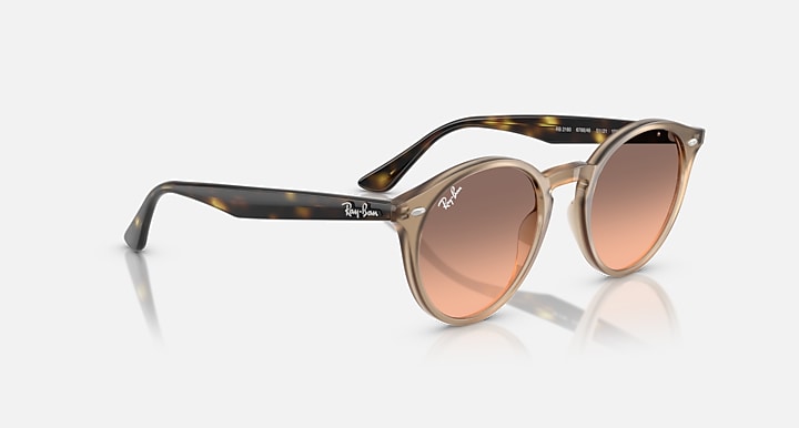 Ray-Ban RB2180 Turtledove; Havana with Pink Gradient Grey Gradient lenses - Alternative