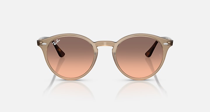 Ray-Ban RB2180 Turtledove; Havana with Pink Gradient Grey Gradient lenses - Front