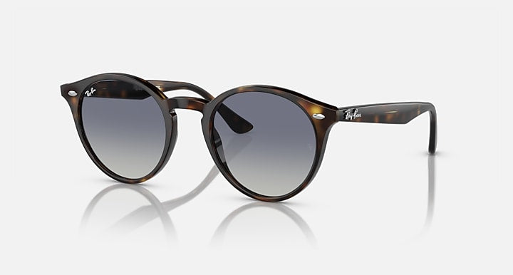 Ray-Ban RB2180 Light Havana with Light Grey/Dark Blue Gradient lenses - Quarter