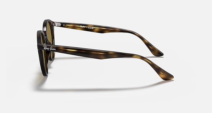 Ray-Ban RB2180 Light Havana with B-15 Brown Solid Color lenses - Lateral