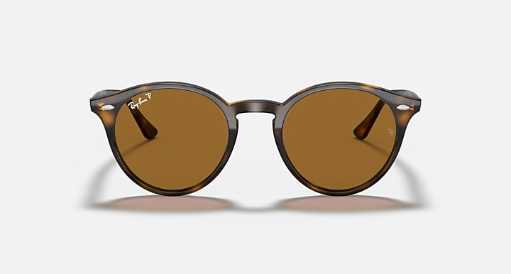Ray-Ban RB2180 Light Havana with Brown Polarized Solid Color lenses - Front