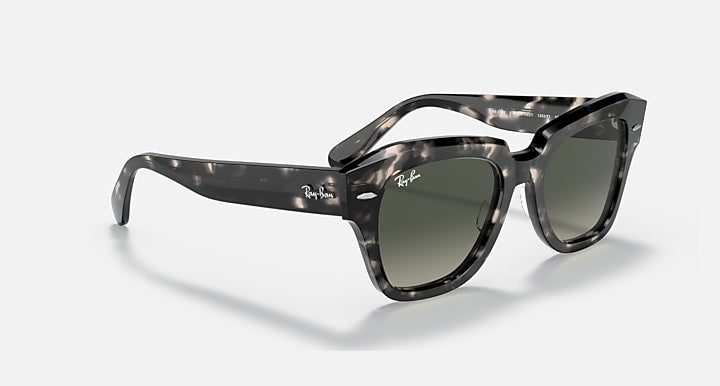 Ray-Ban STATE STREET FLECK Grey Havana with Grey Gradient Gradient lenses - Alternative