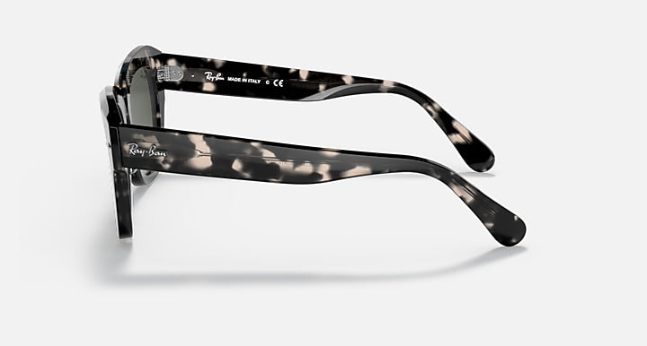 Ray-Ban STATE STREET FLECK Grey Havana with Grey Gradient Gradient lenses - Lateral
