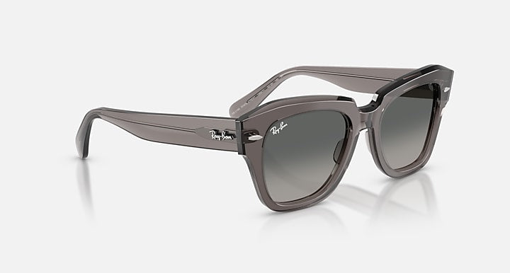 Ray-Ban STATE STREET Transparent Grey with Grey Gradient Gradient lenses - Alternative