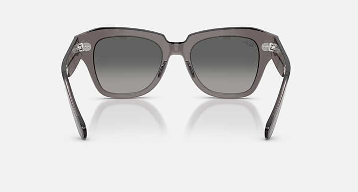 Ray-Ban STATE STREET Transparent Grey with Grey Gradient Gradient lenses - Back