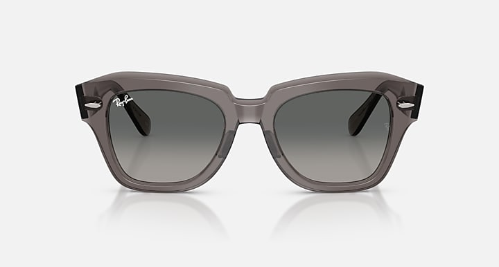 Ray-Ban STATE STREET Transparent Grey with Grey Gradient Gradient lenses - Front