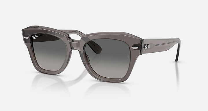 Ray-Ban STATE STREET Transparent Grey with Grey Gradient Gradient lenses - Quarter