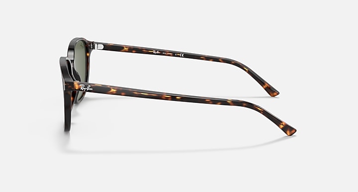 Ray-Ban LEONARD Tortoise with G-15 Green Solid Color lenses - Lateral