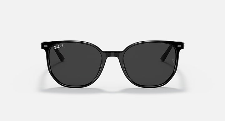 Ray-Ban ELLIOT Black with Polarized Black Solid Color lenses - Front