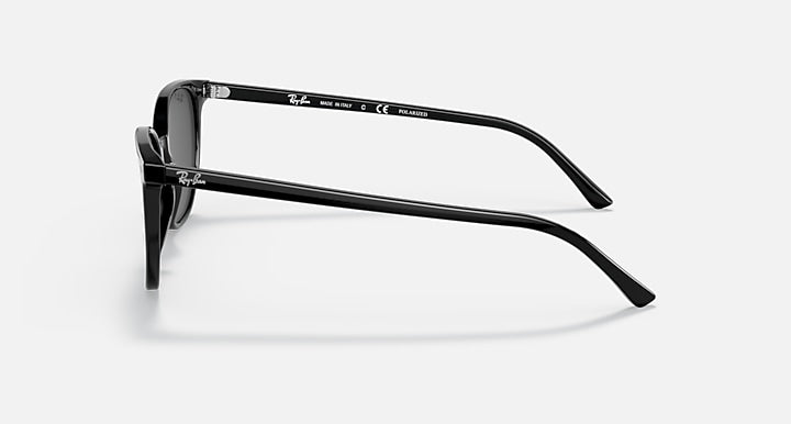 Ray-Ban ELLIOT Black with Polarized Black Solid Color lenses - Lateral