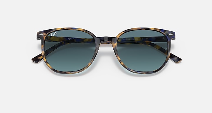 Ray-Ban ELLIOT Yellow & Blue Havana; Tortoise with Blue Gradient Gradient lenses - Closed Front