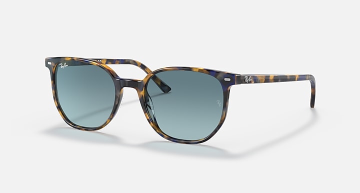 Ray-Ban ELLIOT Yellow & Blue Havana; Tortoise with Blue Gradient Gradient lenses - Quarter