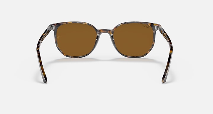 Ray-Ban ELLIOT Havana Brown Grey with Brown Polarized Solid Color lenses - Back