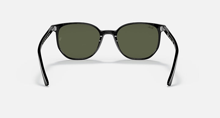Ray-Ban ELLIOT Black with G-15 Green Solid Color lenses - Back