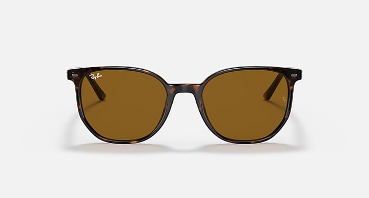 Ray-Ban ELLIOT Havana with Brown Solid Color lenses - Front