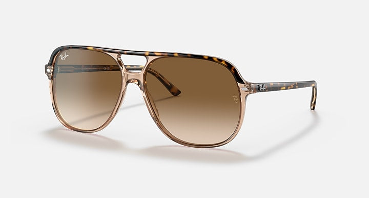 Ray-Ban BILL Havana On Transparent Brown; Tortoise with Light Brown Gradient Gradient lenses - Quarter
