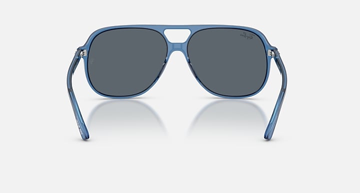 Ray-Ban BILL 4TH OF JULY LIMITED Transparent Blue with Blue Solid Color lenses - Back