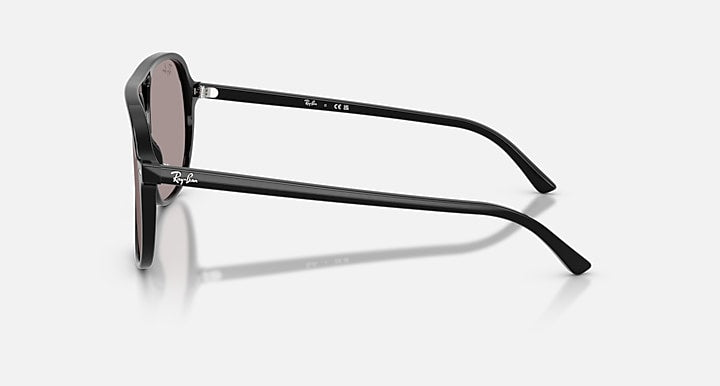 Ray-Ban BILL SUMMER CAPSULE Black with Violet Solid Color lenses - Lateral