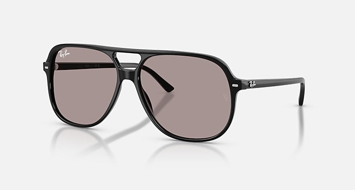 Ray-Ban BILL SUMMER CAPSULE Black with Violet Solid Color lenses - Quarter