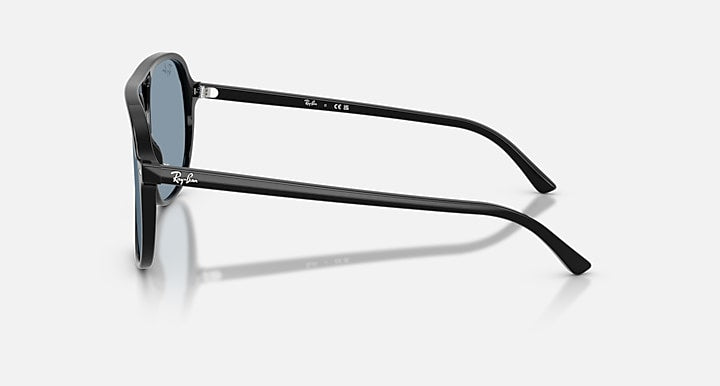 Ray-Ban BILL SUMMER CAPSULE Black with Blue Solid Color lenses - Lateral
