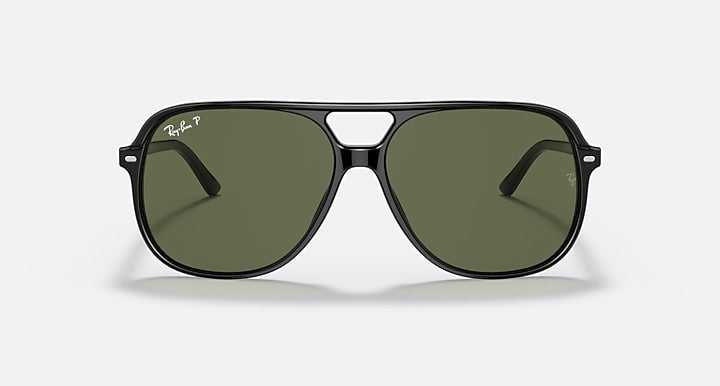 Ray-Ban BILL Black with G-15 Green Polarized Solid Color lenses - Front