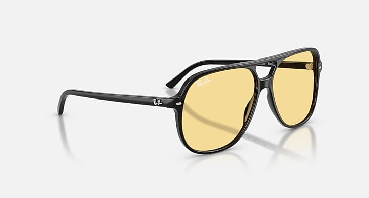 Ray-Ban BILL SUMMER CAPSULE Black with Yellow Solid Color lenses - Alternative