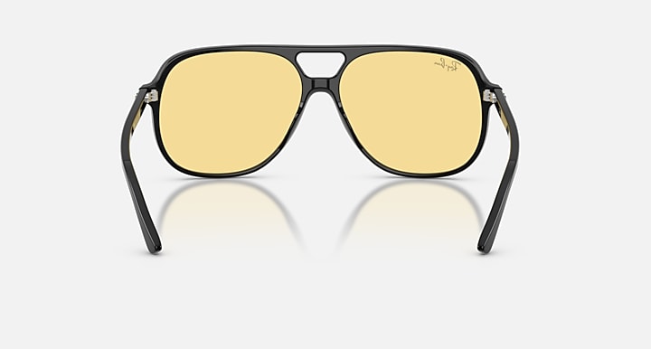 Ray-Ban BILL SUMMER CAPSULE Black with Yellow Solid Color lenses - Back