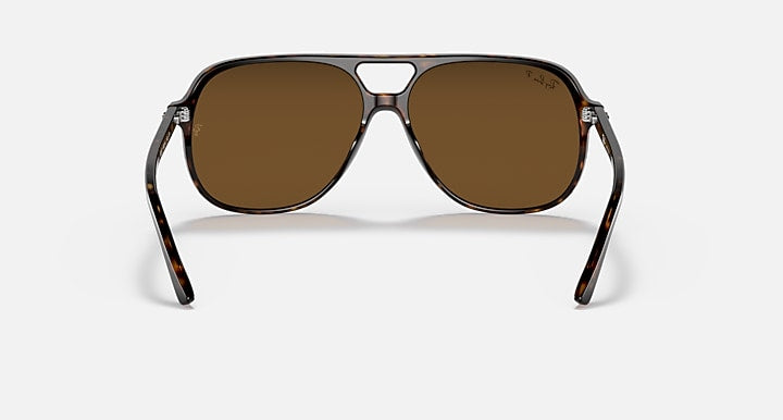 Ray-Ban BILL Havana; Tortoise with Brown Polarized Solid Color lenses - Back
