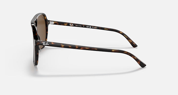 Ray-Ban BILL Havana; Tortoise with Brown Polarized Solid Color lenses - Lateral