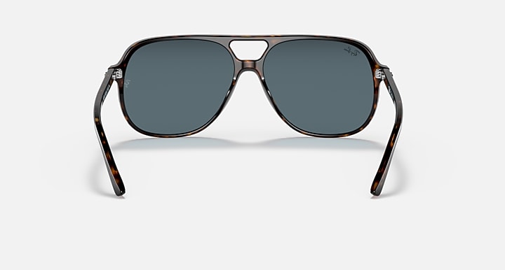 Ray-Ban BILL Havana with Blue Solid Color lenses - Back
