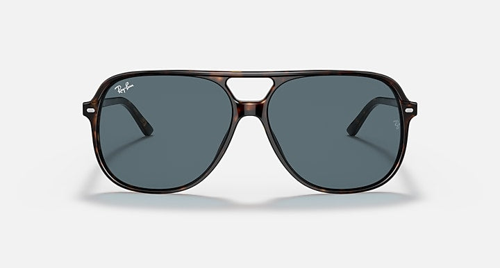 Ray-Ban BILL Havana with Blue Solid Color lenses - Front