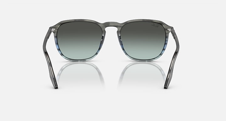Ray-Ban RB2203 Striped Grey & Blue; Striped Grey with Blue/Black Gradient lenses - Back