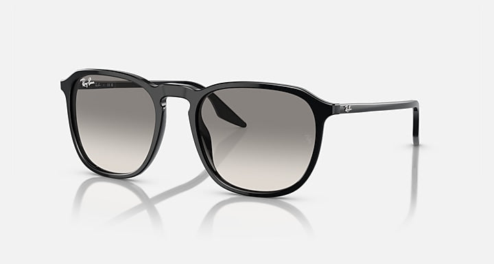 Ray-Ban RB2203 Black with Light Grey Gradient lenses - Quarter