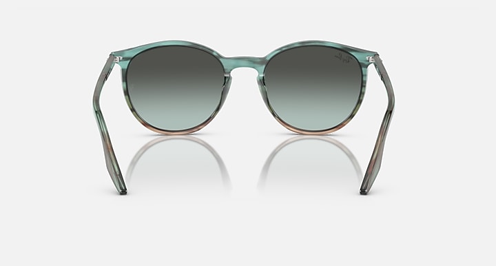 Ray-Ban RB2204 Striped Blue & Green with Blue Vintage Gradient lenses - Back