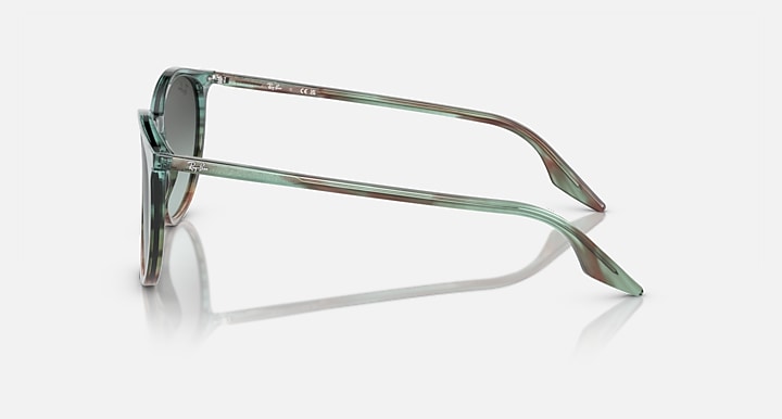 Ray-Ban RB2204 Striped Blue & Green with Blue Vintage Gradient lenses - Lateral