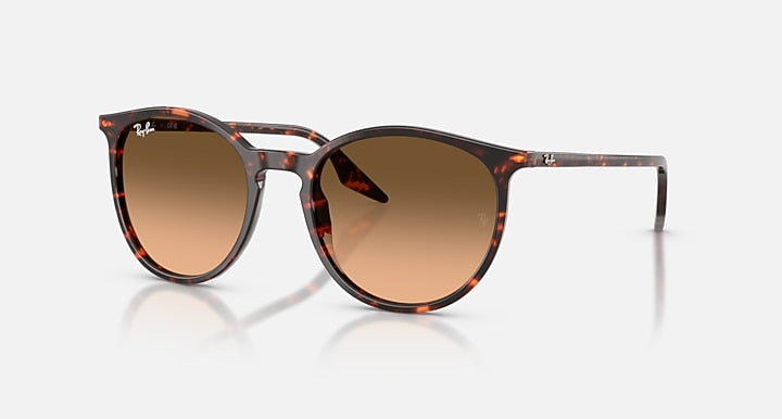 Ray-Ban RB2204 Havana Red Turtle with Pink Gradient Black Gradient lenses - Quarter