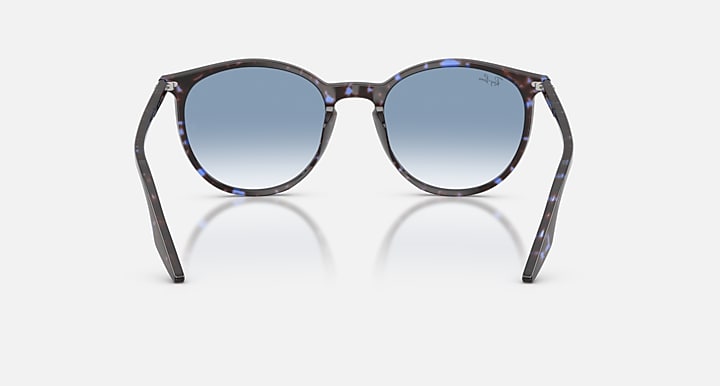 Ray-Ban RB2204 Havana Blue Turtle with Clear Gradient Blue Gradient lenses - Back