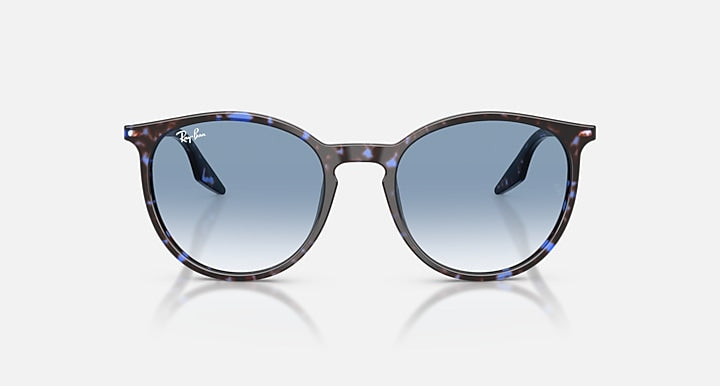 Ray-Ban RB2204 Havana Blue Turtle with Clear Gradient Blue Gradient lenses - Front