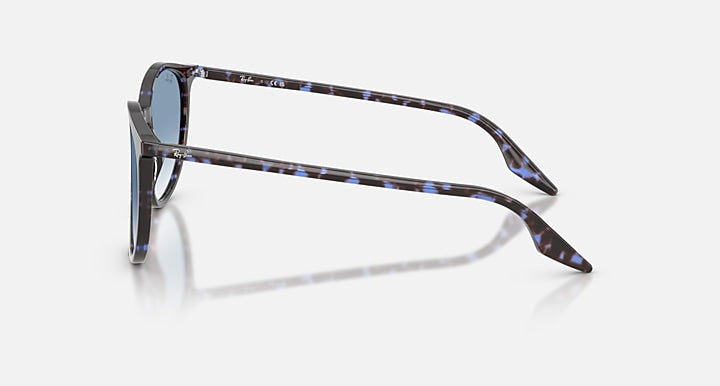 Ray-Ban RB2204 Havana Blue Turtle with Clear Gradient Blue Gradient lenses - Lateral