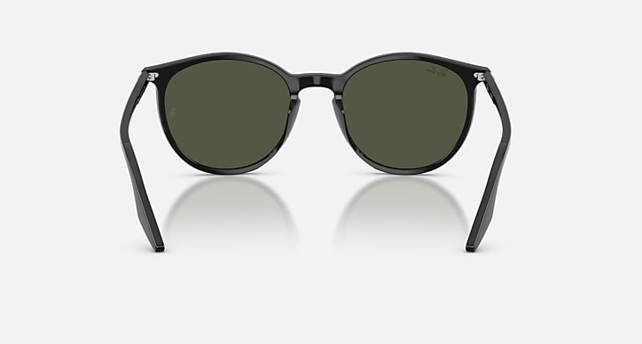 Ray-Ban RB2204 Black with Dark Green Solid Color lenses - Back