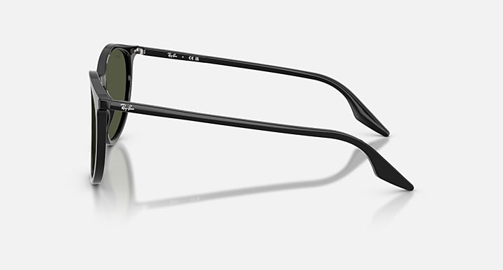 Ray-Ban RB2204 Black with Dark Green Solid Color lenses - Lateral