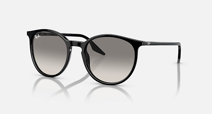 Ray-Ban RB2204 Black with Light Grey Gradient lenses - Quarter