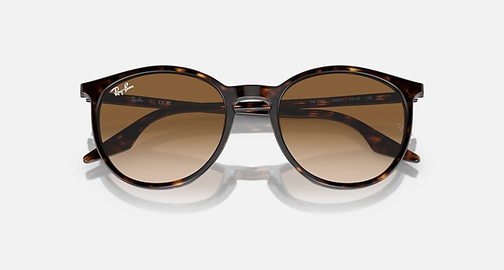 Ray-Ban RB2204 Havana with Light Brown Gradient lenses - Closed Front
