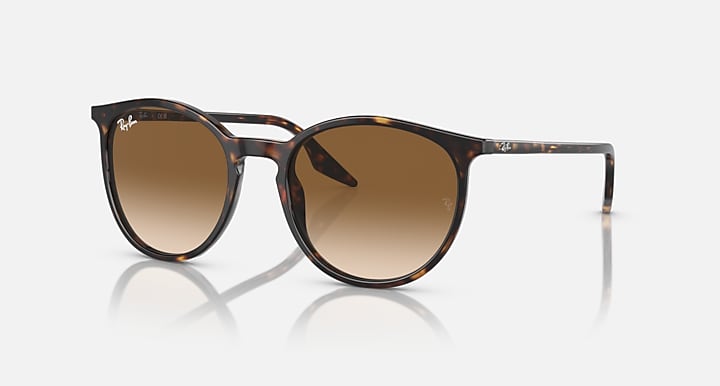 Ray-Ban RB2204 Havana with Light Brown Gradient lenses - Quarter