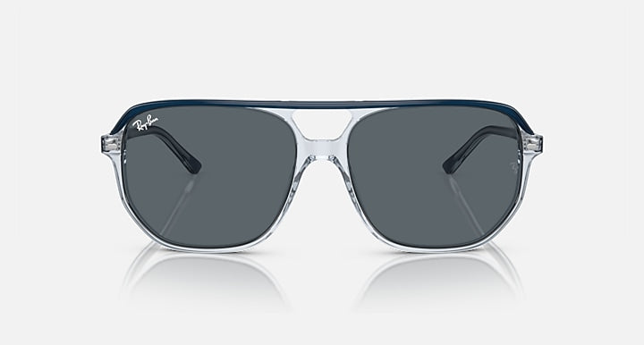 Ray-Ban BILL ONE Blue On Transparent Blue with Blue Solid Color lenses - Front
