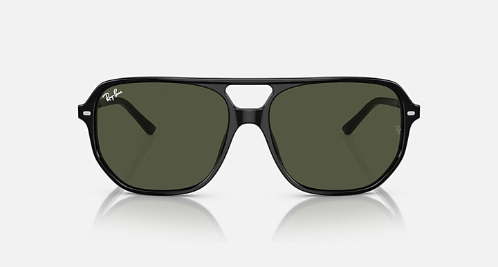 Ray-Ban BILL ONE Black with Green Solid Color lenses - Front