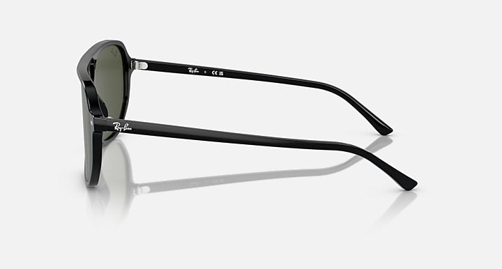 Ray-Ban BILL ONE Black with Green Solid Color lenses - Lateral